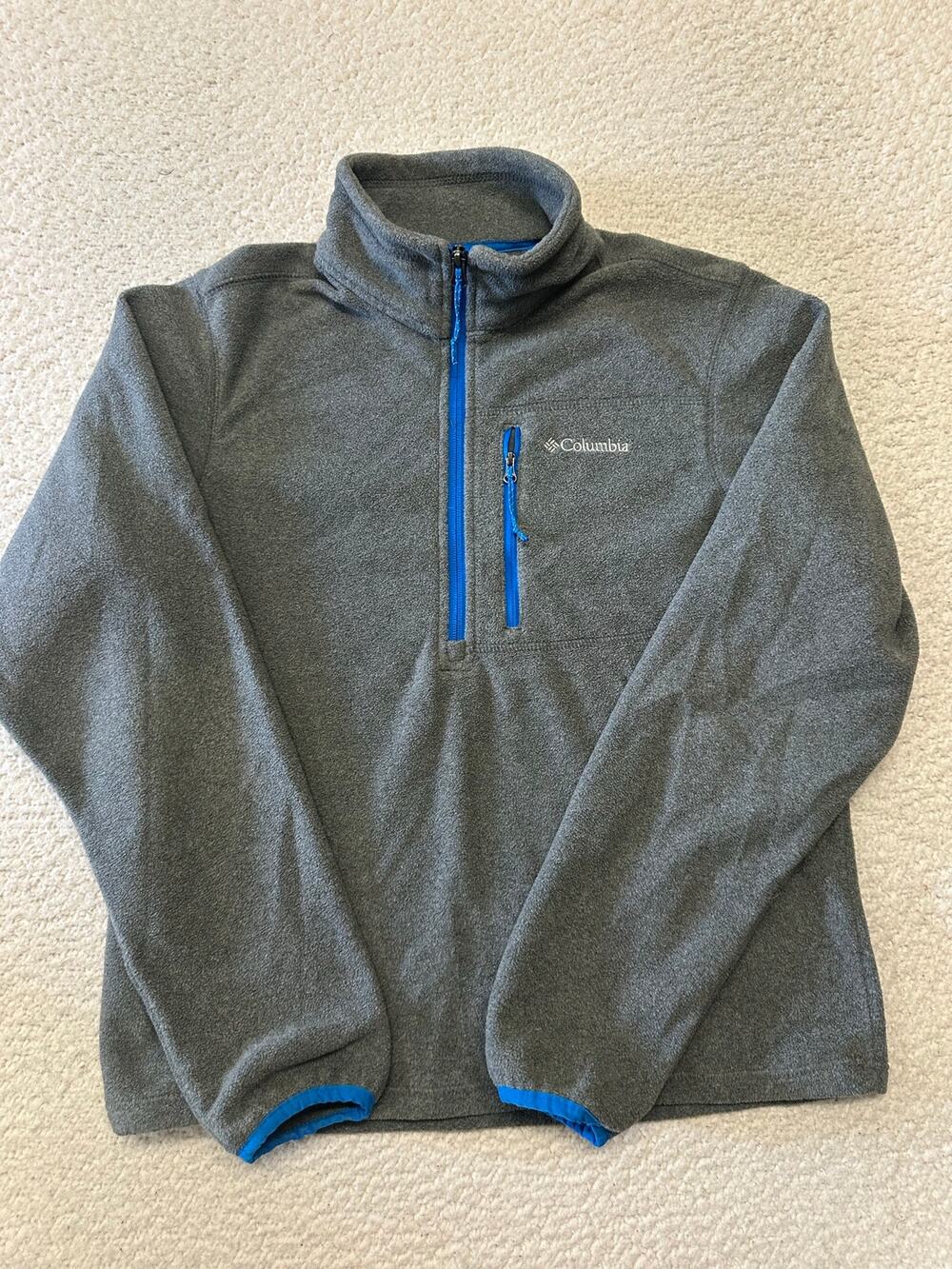 Columbia Mens 1/4 Zip Fleece Pullover Small
